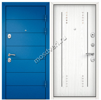Синие входные двери в квартиру SVK-15 - купить от производителя Мосдвери Синие входные двери в квартиру SVK-15
