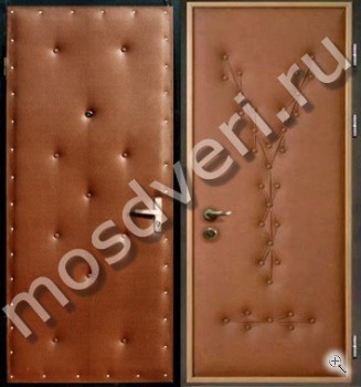 Входная дверь эконом класса с дутой винилискожей с двух сторон - купить от производителя Мосдвери Входная дверь эконом класса с дутой винилискожей с двух сторон